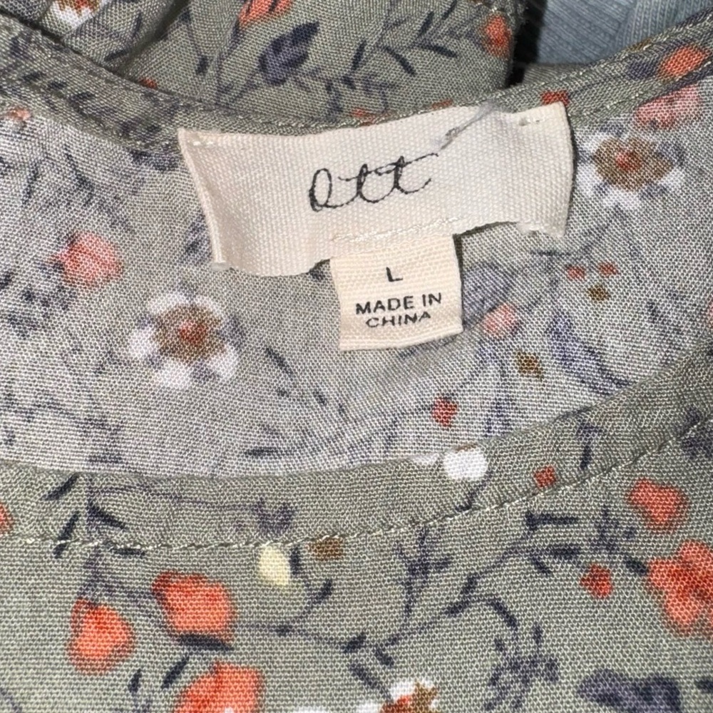 Boho Floral Swing Tunic Top - Picture 5 of 5